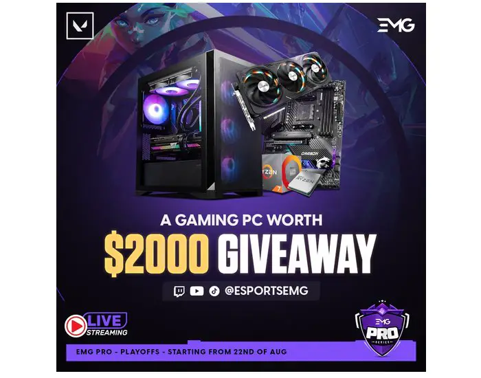 Esports Management Group PRO Giveaway 2023 - Win A Gaming PC