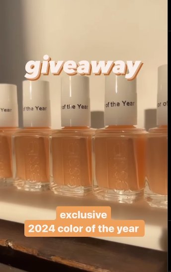 Essie Color of the Year Sweepstakes –  Win 1 Of 20 Free Nail Polish Prize Packs (20 Winners)