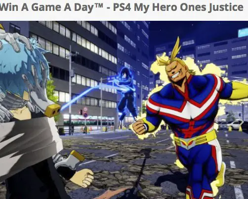 eStarland: Win a Game a Day Contest: PS4 My Hero Ones Justice