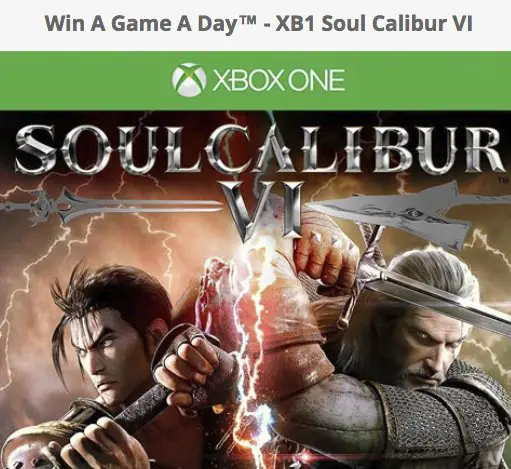 eStarland: Win a Game a Day Contest: XB1 Soul Calibur VI