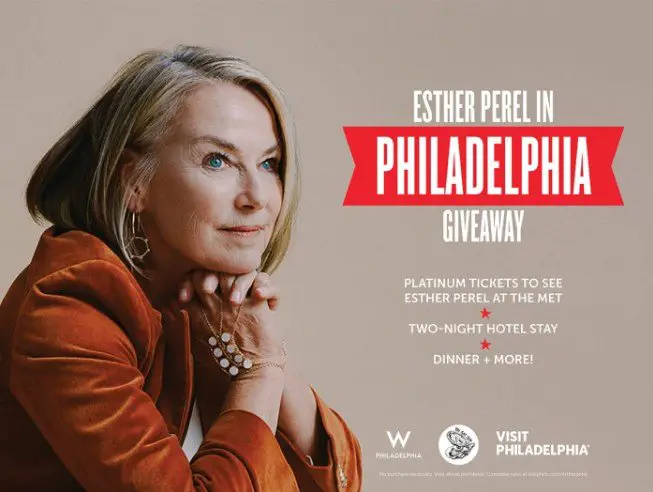 Esther Perel In Philadelphia Giveaway – Win 2 Platinum Tickets To See Esther Perel At The Met + More