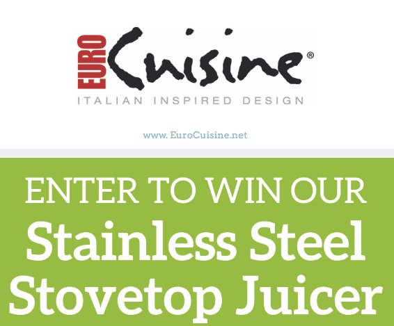 Euro Cuisine Stainless Stove Top Juicer Giveaway