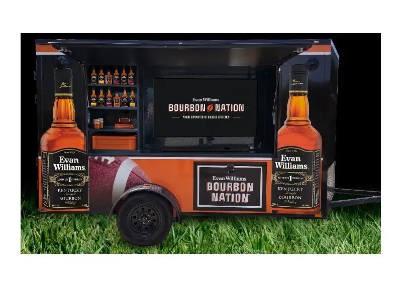 Evan Williams Bourbon Nation Tailgate Trailer, “Game Day Like A Champ” Sweepstakes - Win A Tailgate Trailer With Smart TV & More