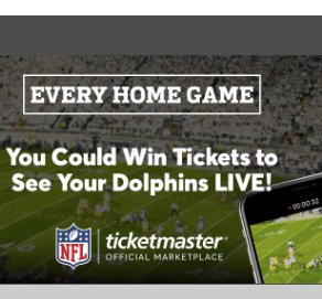 Every Home Game: Dolphins Sweepstakes