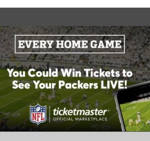 Every Home Game: Packers Sweepstakes