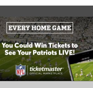Every Home Game: Patriots Sweepstakes