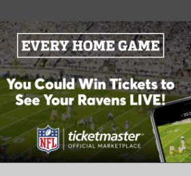 Every Home Game: Ravens Sweepstakes