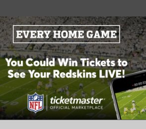 Every Home Game: Redskins Sweepstakes