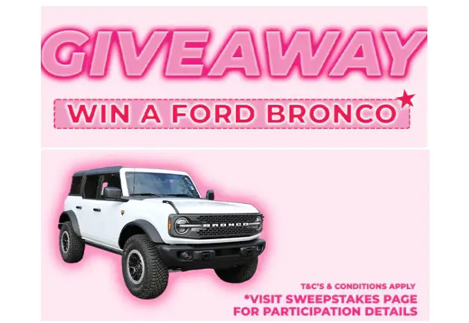 Evry Jewels 2026 Bronco Giveaway - Win a $45,000 Ford Bronco