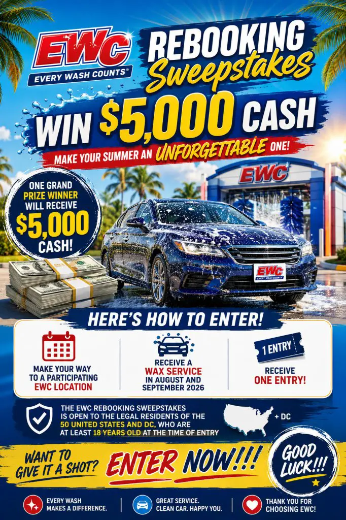 EWC Rebooking Sweepstakes – Win $5,000 Cash