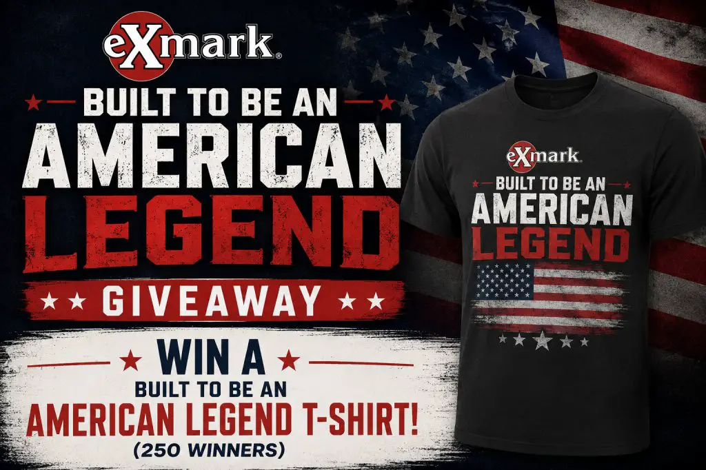 Exmark Built To Be An American Legend Giveaway – Win A Built To Be An American Legend T-Shirt! (250 Winners)