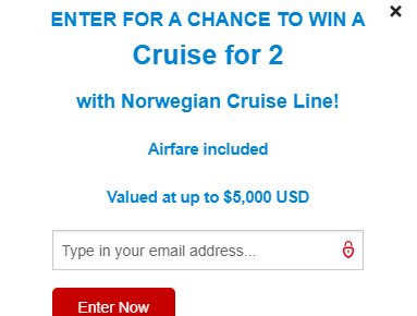 Expedia Cruises Norwegian Cruise Sweepstakes - Win A 1-Week Caribbean Cruise For 2