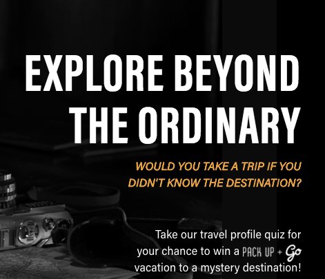 Explore Beyond the Ordinary Contest