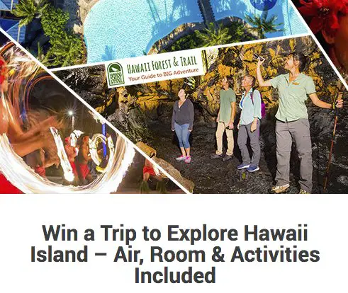 Explore Hawaii Island Sweepstakes