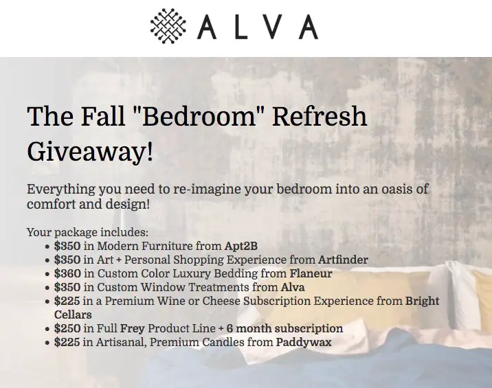 Fall Bedroom Refresh Giveaway
