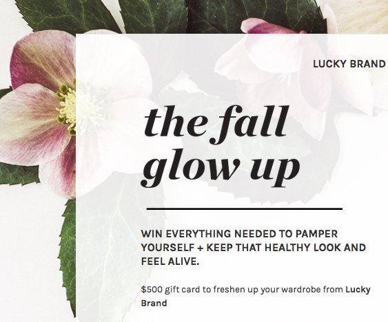 Fall Glow Up Sweepstakes