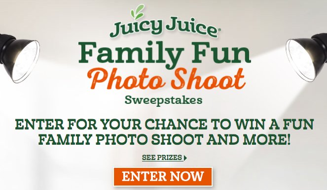 Family Fun Photo Shoot Sweepstakes!