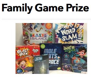 Family Game Prize Package Giveaway