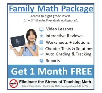 Family Math Package (Up to 10 Students)