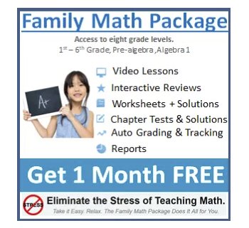 Family Math Package (Up to 10 Students)