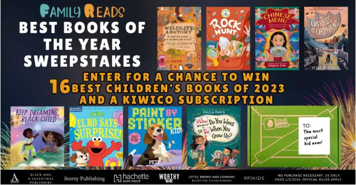 Family Reads Best Books Of The Year Sweepstakes – Win A Free Collection Of Books + A 3-Month Subscription To KiwiCo Science And Art Box