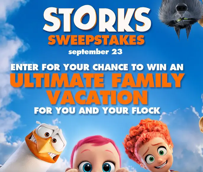 Fandango’s Storks Fly Away Sweepstakes