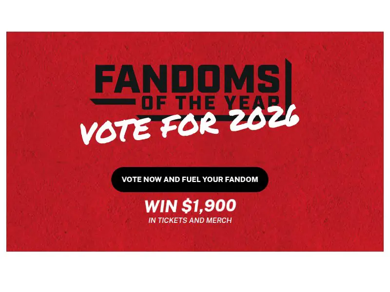 Fansided Fandom Of The Year 2026 - Win $1,900 Worth Of Gift Cards