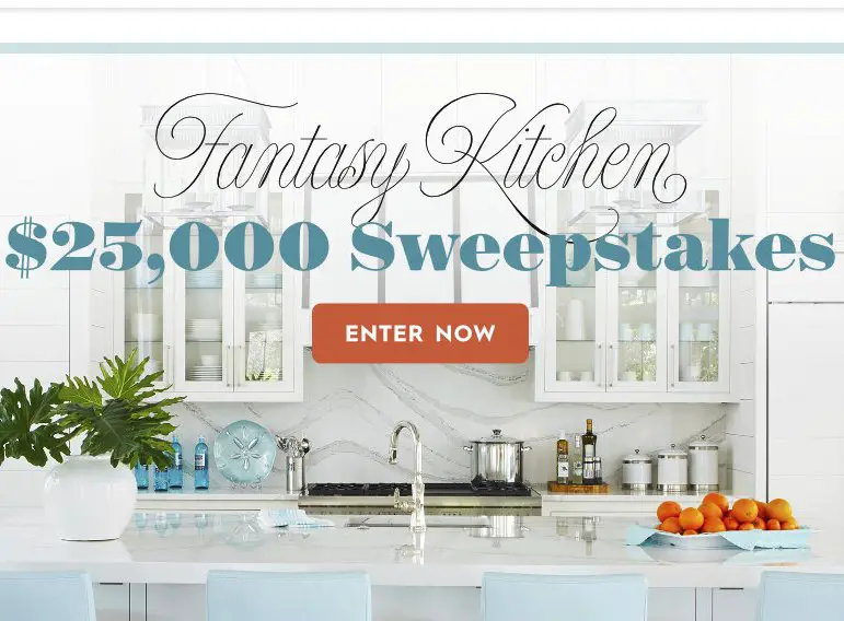Fantasy Kitchen $25,000 Sweepstakes