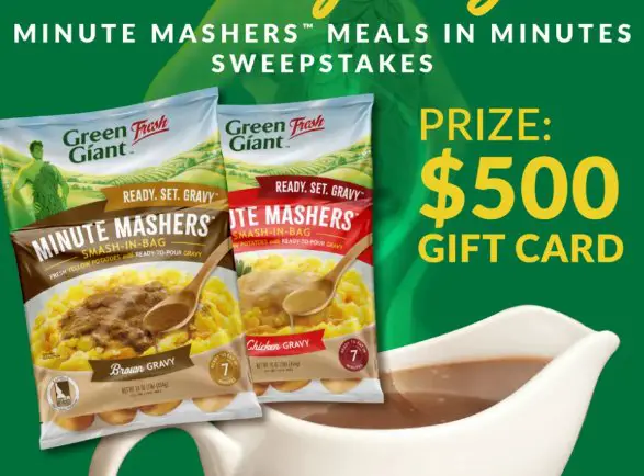 Farm Star Living Minute Mashers Meals In Minutes Sweepstakes - Win $500 Gift Card