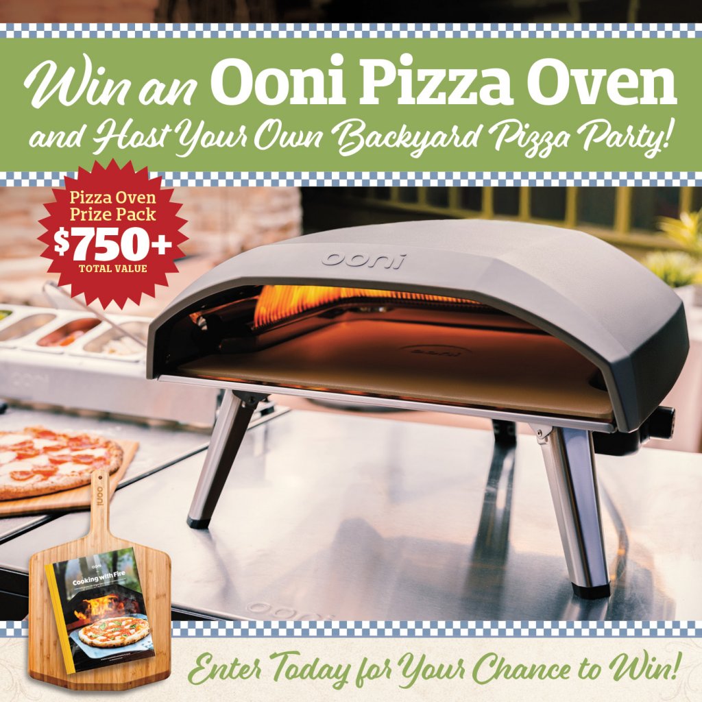 Farmhouse Style Summer 2023 Ooni Pizza Oven Giveaway - Win A  $750 Pizza Oven Prize Pack