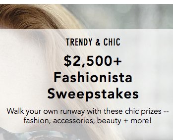 Fashionista Sweepstakes