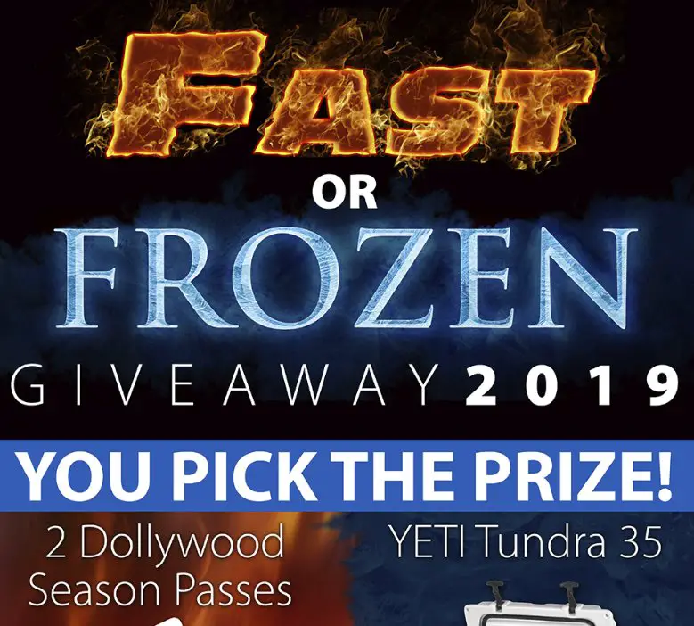 Fast or Frozen Giveaway 2019