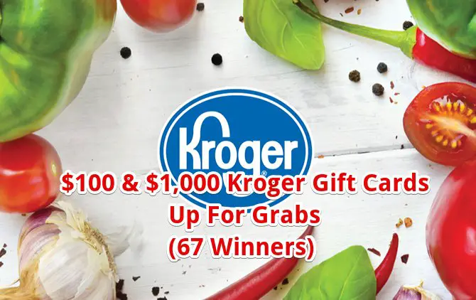 Coca Cola Fast Start Sweepstakes – $100 & $1,000 Kroger Gift Cards Up For Grabs (67 Winners)