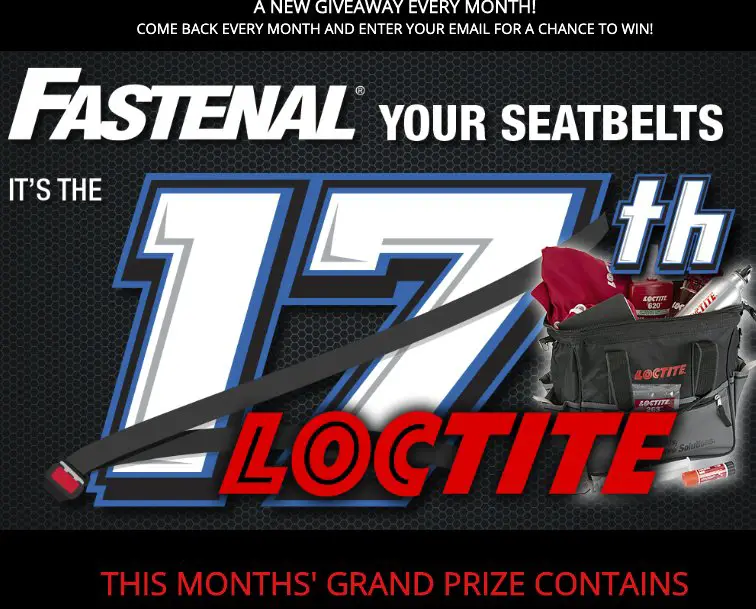 Fastenal Your Seatbelts It's The 17th!