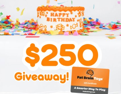 Fat Brain Toys Birthday Giveaway - Win A $250 Gift Card
