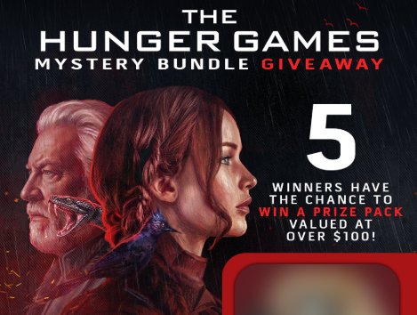 Fathom Entertainment The Hunger Games Sweepstakes - Win a $100 Hunger Games Prize Pack