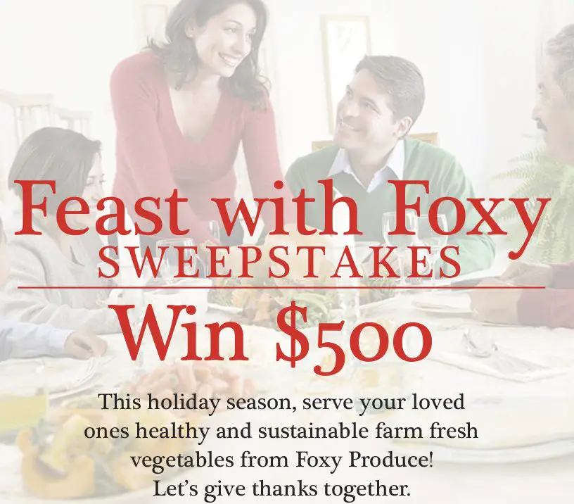 Feast With Foxy Sweepstakes