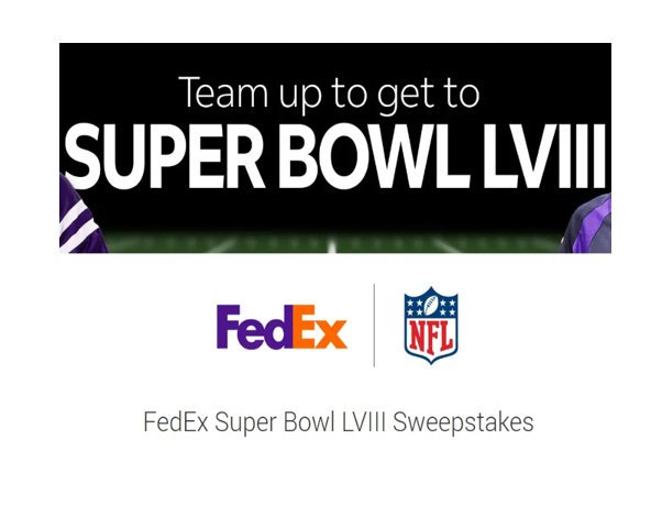 FedEx Super Bowl LVIII Sweepstakes – Win A Trip For 2 To Super Bowl LVIII