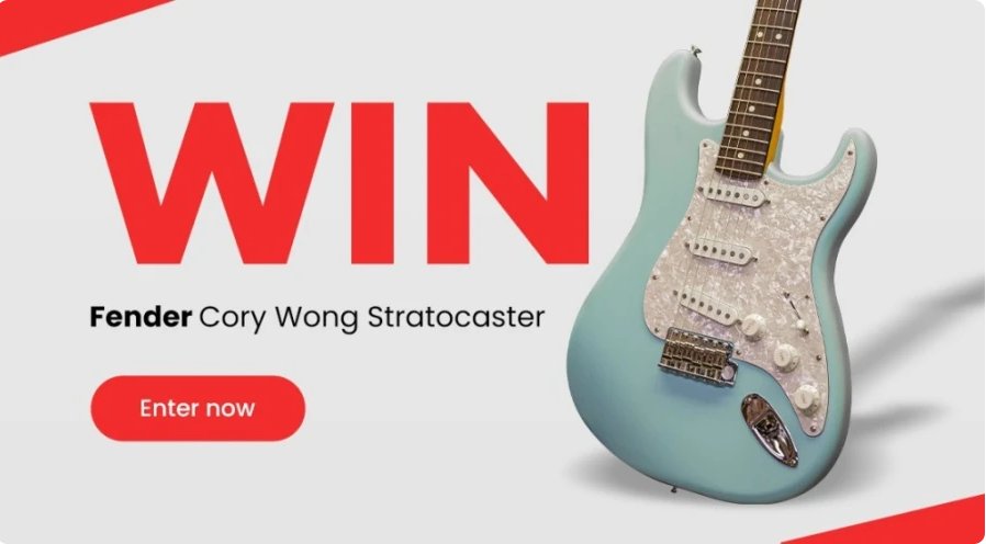 Fender Limited Edition Cory Wong Stratocaster Giveaway - Win A Fender Limited Edition Cory Wong Stratocaster Electric Guitar In Daphne Blue