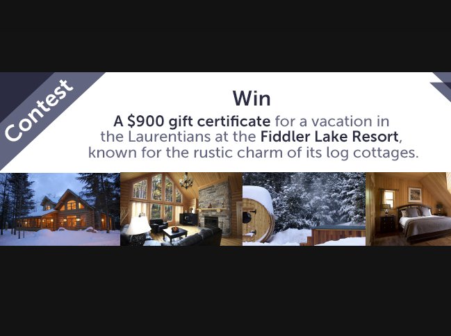 Fiddler Lake Resort Contest
