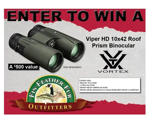 Fin Feather Fur Outfitters Giveaway - Win A Pair Of Vortex Viper Binoculars
