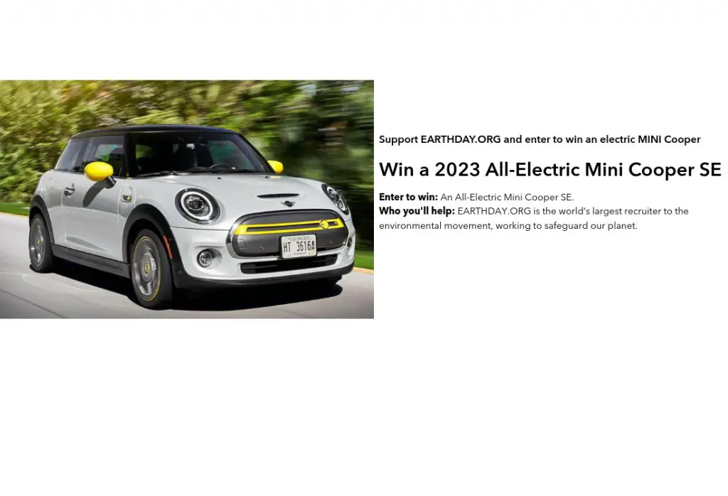 FindKeep.Love Giveaway - Win A 2023 All-Electric Mini Cooper SE