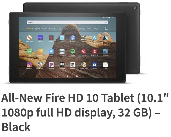 Fire HD 10 Tablet Giveaway
