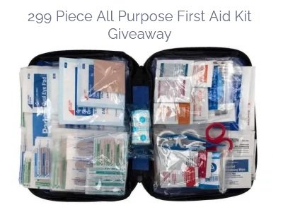 First Aid Kit Giveaway - Win a 299 Piece First Aid Kit