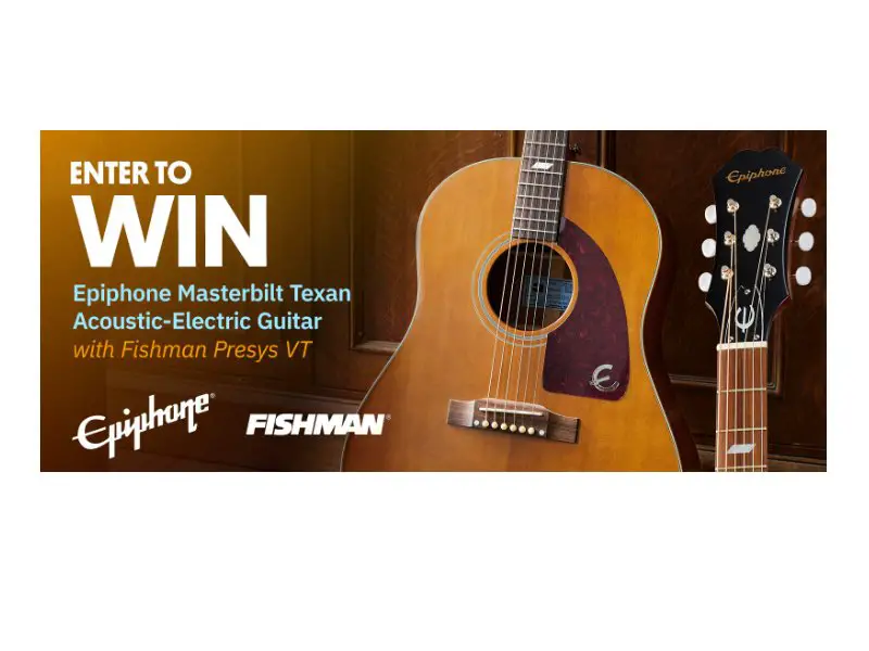 Fishman Giveaway - Win An Epiphone Acoustic-Electric Guitar