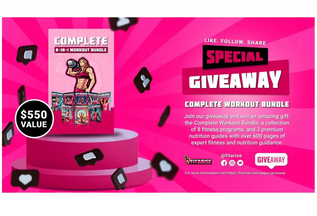 Fitarise Black Friday Giveaway - Win The Complete 8-in-1 Workout Bundle Guide Book