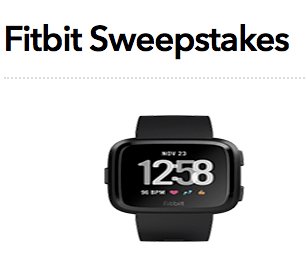 Fitbit Sweepstakes