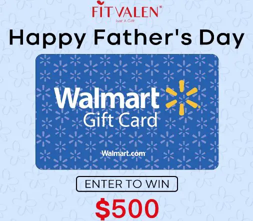 Fitvalen $500 Walmart Gift Card Giveaway