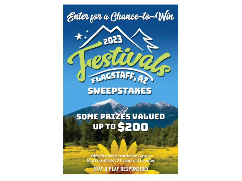 Flagstaff CVB 2023 Flagstaff Festivals Sweepstakes - Win Admission Tickets, Official Merch And More