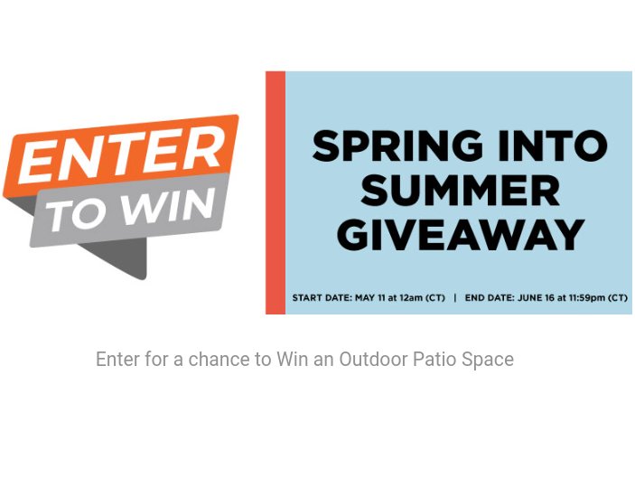 Fleet Farm Spring Into Summer Sweepstakes - Win Garden Furniture & More